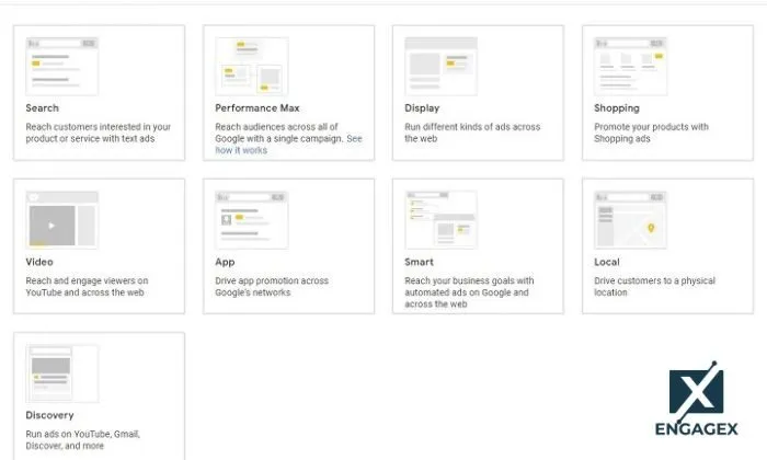 Chạy quảng cáo google ads Bước 2 trong hướng dẫn chạy Google Ads là lựa chọn chiến dịch