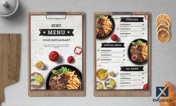 web thiết kế menu miễn phí Giao diện menu đẹp mắt, bố cục rõ ràng sẽ giúp khách hàng dễ dàng chọn món