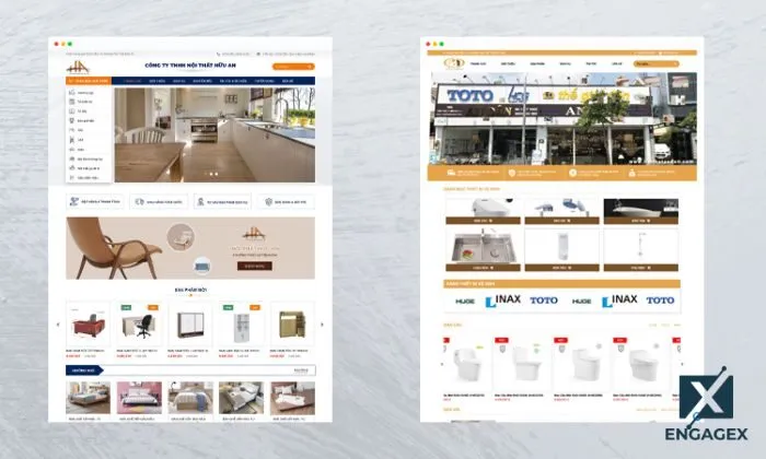Thiết kế web nội thất Thiết kế web nội thất nhằm giới thiệu sản phẩm, dịch vụ và tạo ấn tượng với khách hàng