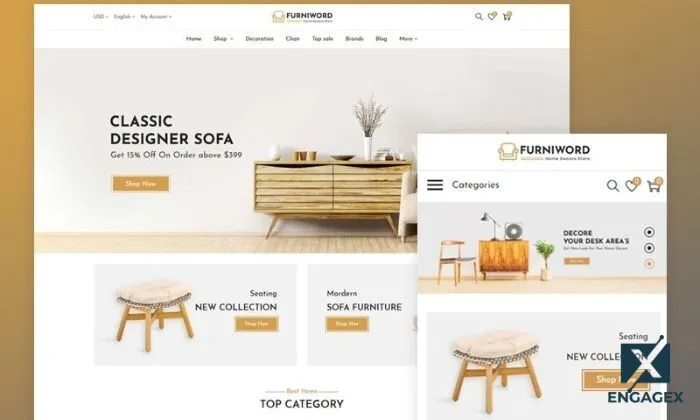 Thiết kế web nội thất Thiết kế website nội thất giúp tăng nhận diện thương hiệu
