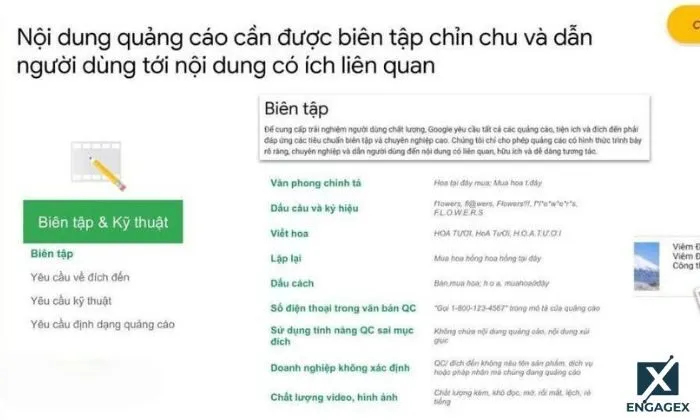 Tư vấn chạy quảng cáo Google Ads không VPCS Thông tin về các nhóm chính sách cốt lõi trong quảng cáo Google Ads VPCS