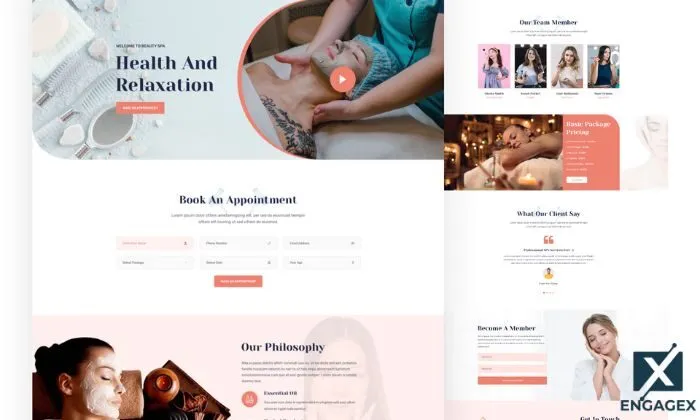 thiết kế web spa Tính năng hiện đại của web spa