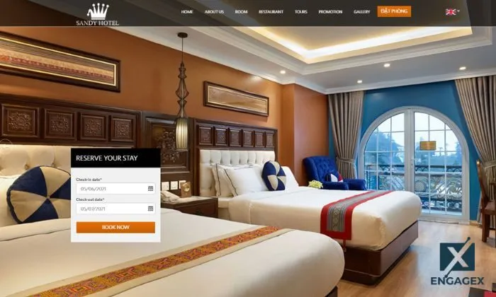 thiết kế web khách sạn Website là bộ mặt đại diện cho khách sạn trên nền tảng số